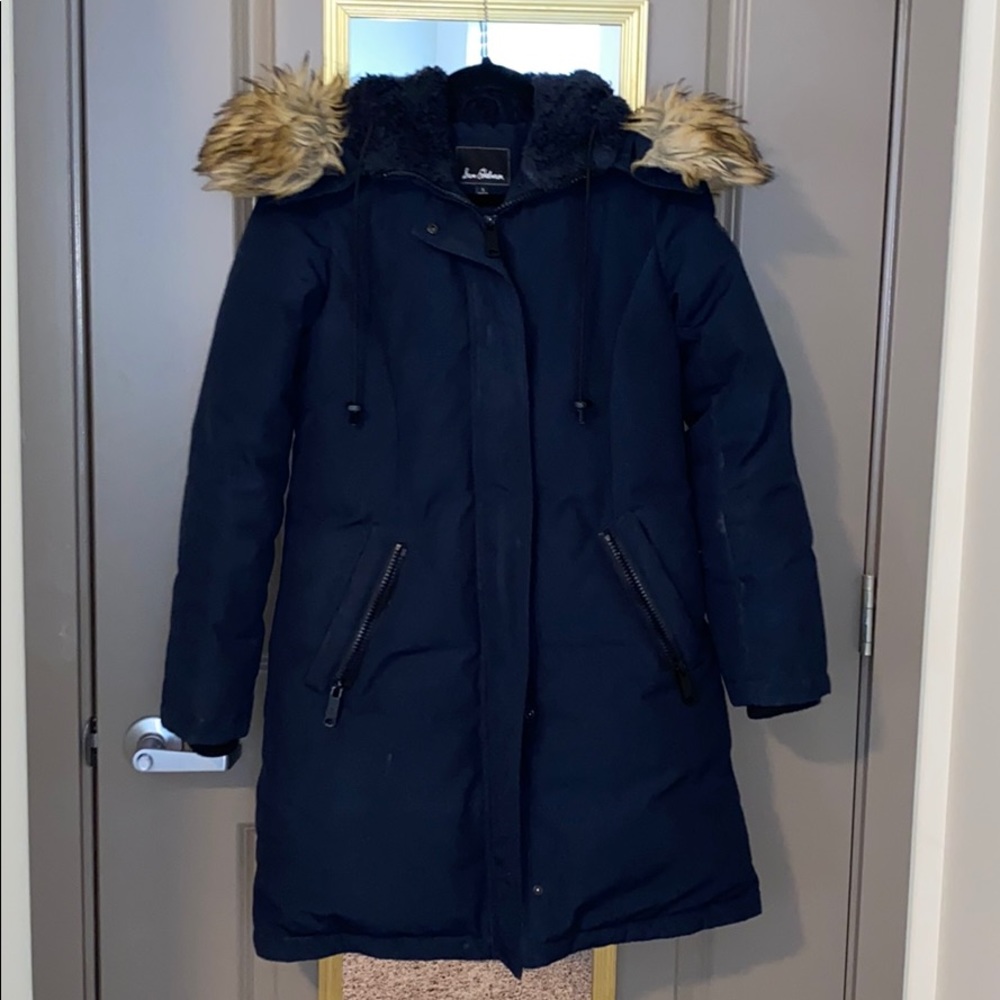 Sam Edelman Parka Small with Faux Fur Trim